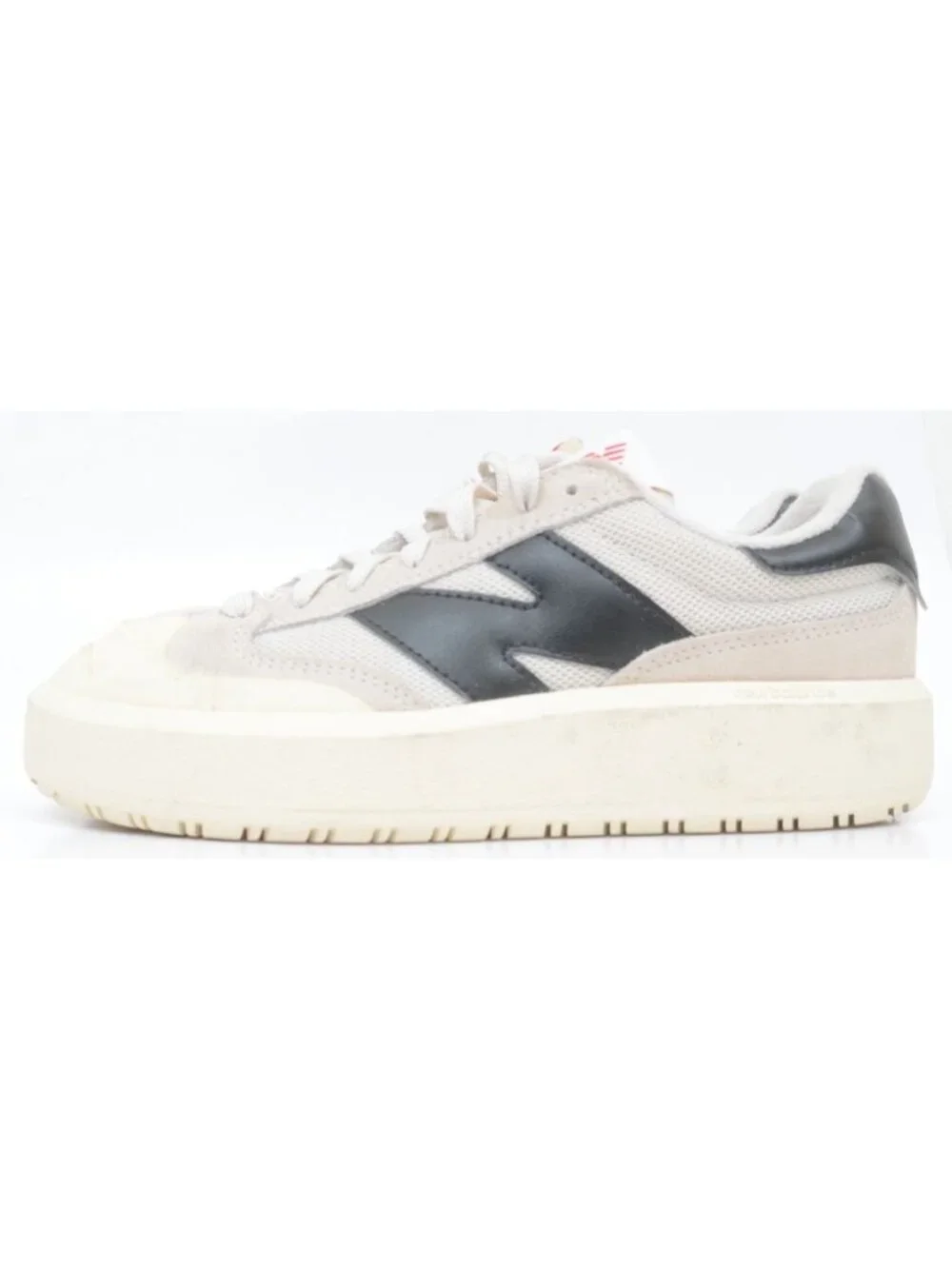 New Balance CT302 Women's 8.5 Mens 7 Court Platform Sneaker Moonbeam Black Red